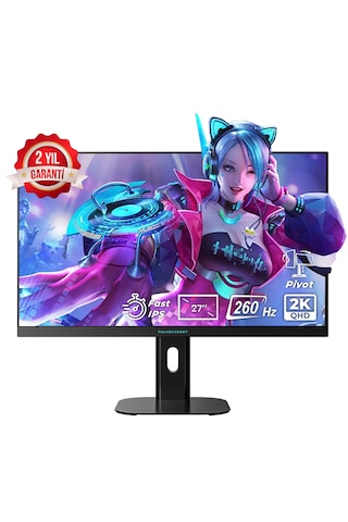 Thunderobot Zq27f260l-tur 27 İnç 260hz 2k Qhd Adaptive Sync Fast Ips Pivot Gaming Monitör