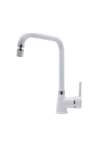 Kustar Varna Beyaz Kare Mutfak Eviye Bataryası