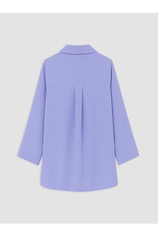 Lcw Everyday Lila Polo Yaka Armürlü Kadın Tunik