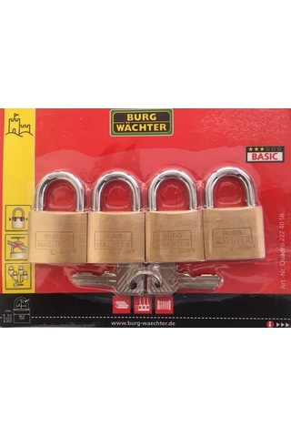 4 'lü Asma Kilit Set