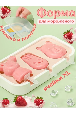 Rınahome Soğuk Dondurma Çubuklu Kalıp Seti 230711975 Açık Pembe