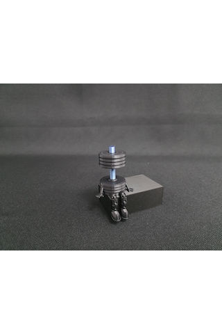Spor Temalı Dekoratif Dambıl Figürlü Masaüstü Biblo Modern Tasarım 5x7x6 Cm
