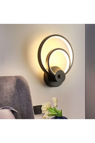 İç İçe Halka Plafonyer Beyaz Işık Ultra Power Avize Aplik Avizez