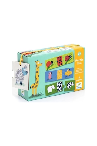 Djeco Üçlü Puzzle / Naked Animals