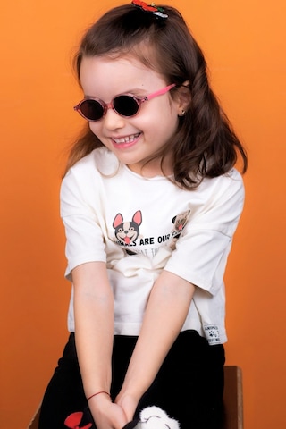 Yeni-unisex 0-18 Ay Polarize Ve Uv Korumalı Pembe Çocuk Güneş Gözlüğü Pudra