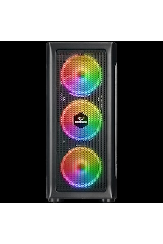 Rampage Prolıx Mesh 650w 80+ Siyah 4 12cm Argb Fan Manyetik Temperli Camlı Atx Mid-t Gaming Oyuncu K