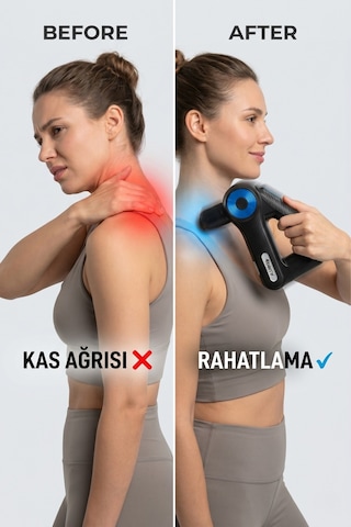 Sl-8891 Mini Üçgen Masaj Tabancası Siyah