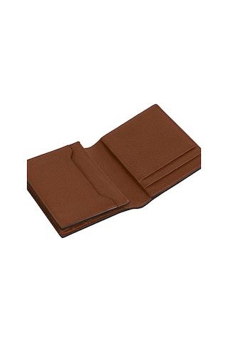 Mont Blanc Montblanc Grain Deri 4 Bölmeli Kartlık 221382 Kahverengi