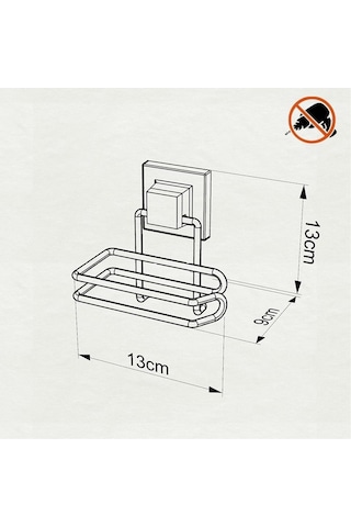 Tekno Tel Ef-271 Yapışkanlı Tuvalet Wc Kağıtlık Siyah