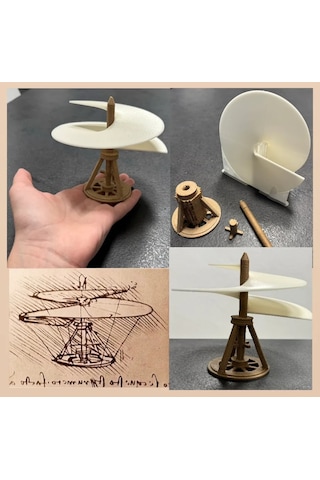 Leonardo Da Vinci Helikopter Maket Kiti