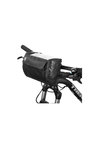 Moveevo Siyah Bisiklet Burun Çantası, Dokunmatik Ekran Kapaklı, 3l Hacimli, Araç Ve Telefon Taşıma, Çarpma Emici Sprey, Dayanıklı Nylon Malzeme Siyah