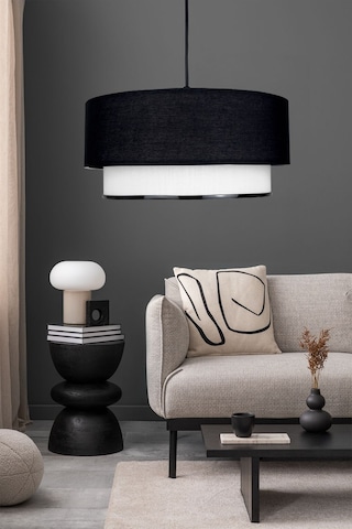 Modern Sarkıt Siyah Avize Siyah