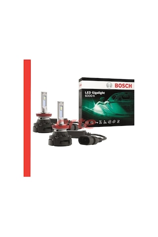 Bosch H4 Gigalight Led Far Ampul Seti 12v 30w 6000k Canbus 1987301554 Beyaz Işık 2 Li Set