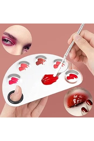 Mecno Beauty MB-PLT-001 Paslanmaz Çelik Fondöten Karıştırma Paleti