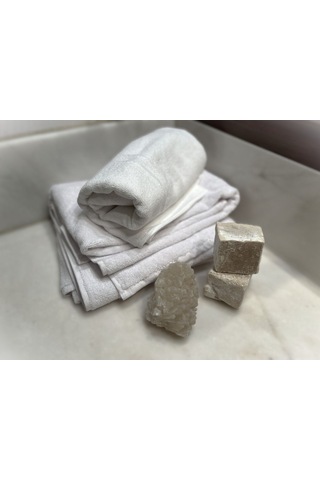Ağcabay Tekstil Otel Tipi %100 Pamuk Beyaz Banyo Havlusu 90x150 Ebat 700gr