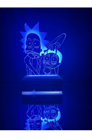 3D Rick And Morty 16 Renk Masa Lambası (507061824)