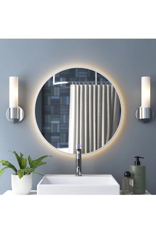 Flora Fone Ledli Dokunmatik Banyo Lavabo Işıklı Makyaj Aynası Cam