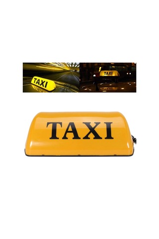 12v Su Geçirmez Üst Manyetik Sayaç Kabin Lambası Işığı Led Taksi Sinyal Lambası -