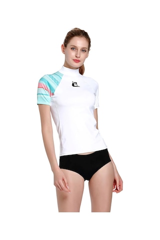 Cressi Shield Lady Beyaz-açık Mavi Rash Guard Xlarge