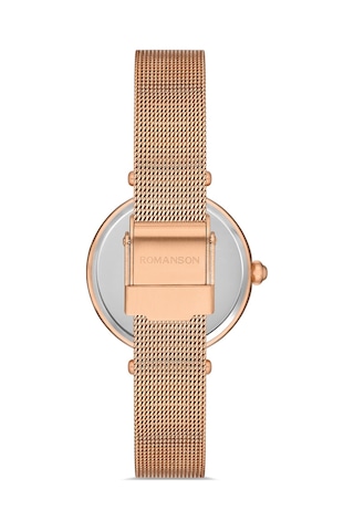 Romanson RM8A20TLRRAB6R Taşlı Hasır Kordon Kadın Kol Saati