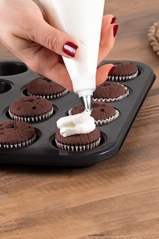 Porsima 3162 10 Parça Pasta Ve Tatlı Servis Seti Kek Pasta Şekillendirme Araçları Siyah Siyah