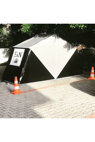 Portatif Motosiklet Garajı Branda Yanmaz Özellikli