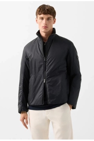 Bogner Kent Lüks Fonksiyonel Stil Hafif Erkek Mont Siyah