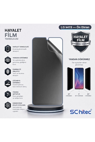 Lg K41s Uyumlu Ön Yüzey Hayalet Privacy Hidrojel Ekran Koruyucu 91455220