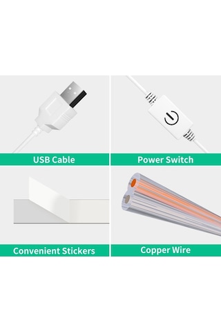 Besthome1 16 Led Dokunmatik Ayna Işığı - Parlaklık Ayarlı, Usb Beslemeli, Banyo/ev Dekorasyonu, Göz Koruyucu Soft Işık, Kolay K Beyaz