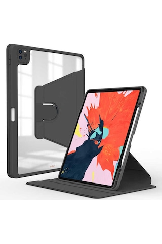 Apple Uyumlu iPad Pro 12.9 2022 M2 Kılıf Zore Nayn Dönebilen Standlı Kılıf Kapaklı Kılıf