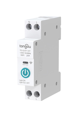 Springsun Tuya Wifi Akıllı Şalter: Uzaktan Kontrol, Zamanlama Modları, Alexa Uyumlu, Dın Raylı Diğer