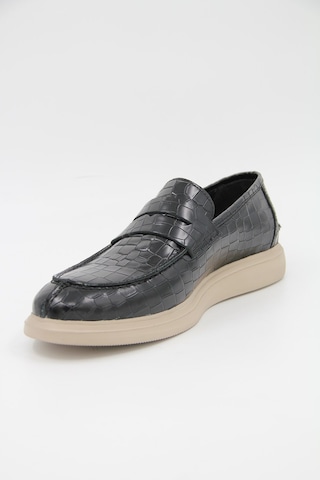 Freefoot 226825 Erkek Casual Ayakkabı - Siyah Croco Deri Siyah