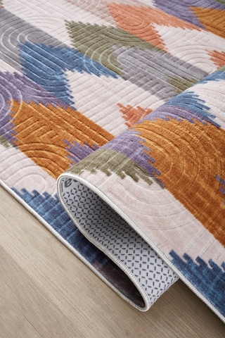 Raschel Carpet Oval Bohem Yıkanabilir Leke Tutmaz Modern Mutfak Halısı Multi Renkli Özel Seri Kaymaz Taban Halı Rc Multı Mutfk Yenımdlelıps 001 Çok Renkli