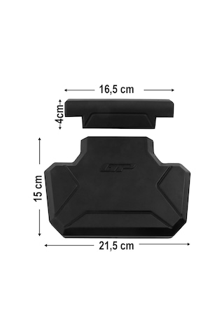 Gp Kompozit Universal 21X20Cm Alüminyum Çanta Pedi Siyah