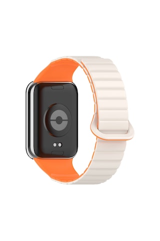 Tuva Teknoloji Xiaomi Redmi Watch 4 Silikon Kordon Krd-105 Strap Kayış-starlight-turuncu