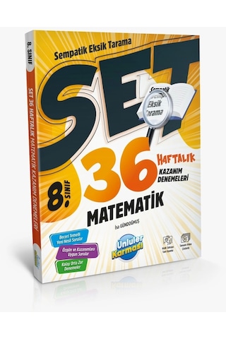 Ünlüler Karması 8.sınıf Matematik 36 Haftalık Kazanım Denemeleri Ünlüler Karması 8.sınıf Matematik 36 Haftalık Kazanım Denemeleri