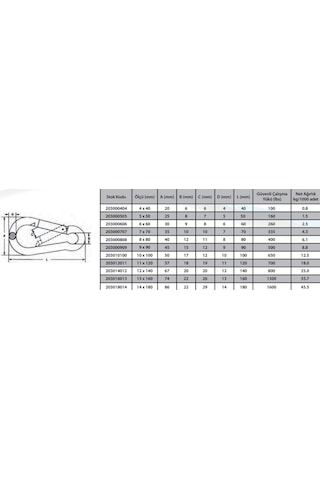 Ennalbur Karabina Yaylı 4 Mm 5 Adet -