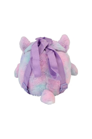 Glanart Çocuklar İçin Sevimli Peluş Sırt Çantası 25 Cm 3-6 Yaş Mor
