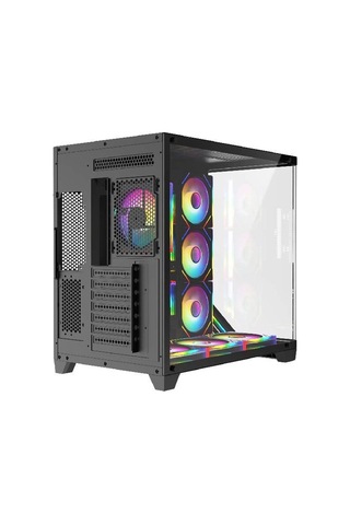Fazeon F3 750w 80+ Bronze Tempered Glass 7x Argb Fanli Usb 3.0 Atx Bilgisayar Kasasi