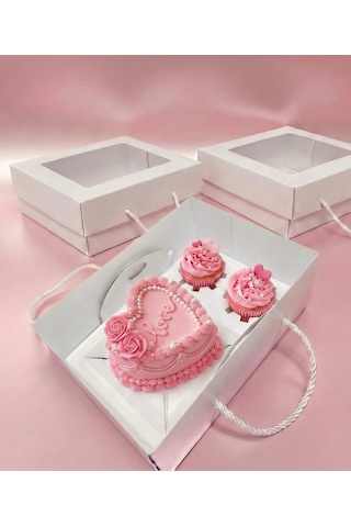 2+1 Bento&cupcake Kutusu 25x17x11 2+1 Bento&cupcake Kutusu 25x17x11
