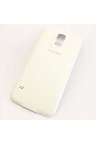 Samsung Uyumlu Galaxy S5 G900 Arka Batarya Kapak-Beyaz