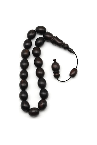 Maskot Efe Abanoz Ağacı Tesbih 12 X 15 Mm Beyzi Kesim