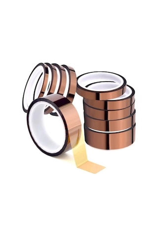 Kapton Bant 3mmx30m Yüksek Isıya Dayanıklı Yanmaz Bant