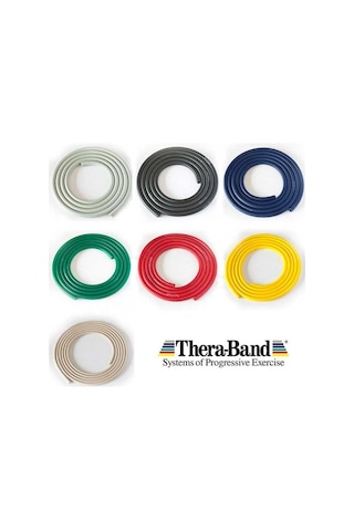 Theraband Tubing Egzersiz Direnç Lastiği Seti 1.5 M 7 Renk