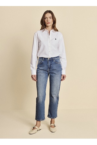Brooks Brothers Mavi Kadın Denim Pantolon Bbfw26fdp006