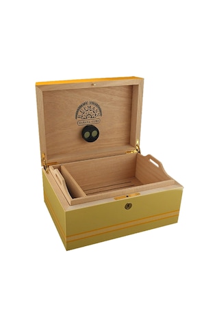 H.upmann Bej Turuncu Lake Humidor Puro Kutusu 50's