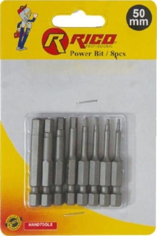Rıco 005-KK1132 50MM 8 Parça Allen Bits Uç Seti Rıco 005-KK1132 50MM 8 Parça Allen Bits Uç Seti