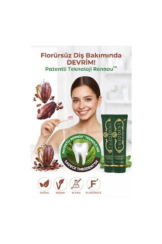 Theodent Classic Tatlı Nane Diş Macunu 2 Li Set Vegan Florürsüz Doğal Ağız Bakımı 96,4 Gr+ 96,4 Gr