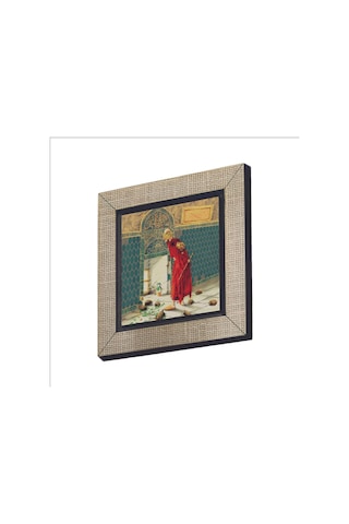 Kaplumbağa Terbiyecisi Replika Baskılı Mdf Magnet 7x7 308