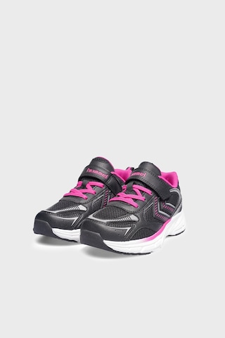 Hummel Logolu Cırt Cırtlıı Ayakkabı Unisex Çocuk Ayakkabı 900948-2761 Siyah-pembe
